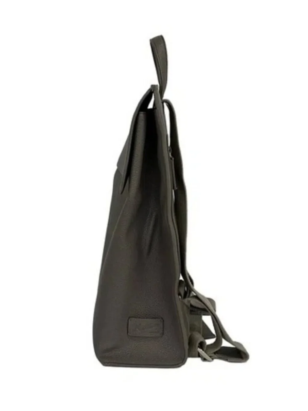 KITAMURA Gray Beige Leather Backpack